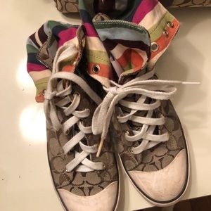 ••SOLD•••Coach Hightop Sneakers